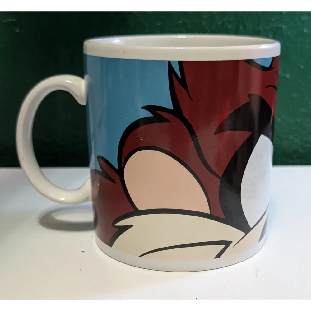 Looney Tunes Taz Tasmanian Devil Coffee Mug Cup Vintage 1997 Warner Bros Studio